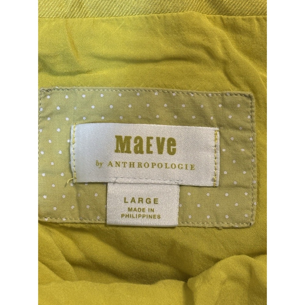 Maeve by Anthropologie‎ Yellow A-Line Summer Dress L - Picture 3 of 6